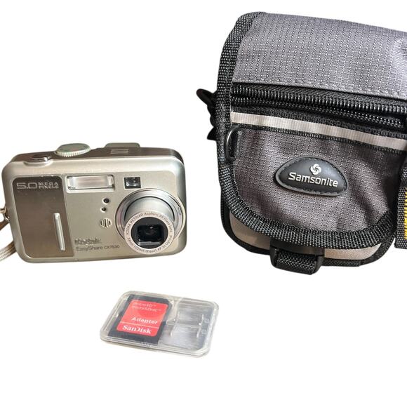 Kodak EasyShare CX7530 5.0MP Digital Camera Silver w/ Case — Tested & Works - Picture 2 of 10